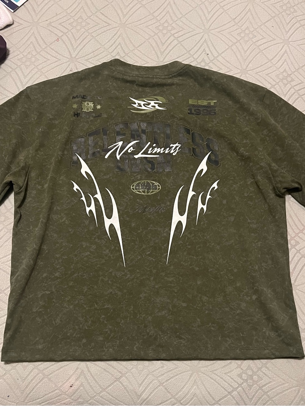 Oxgn Olive Green Graphic Short-Sleeve Tee